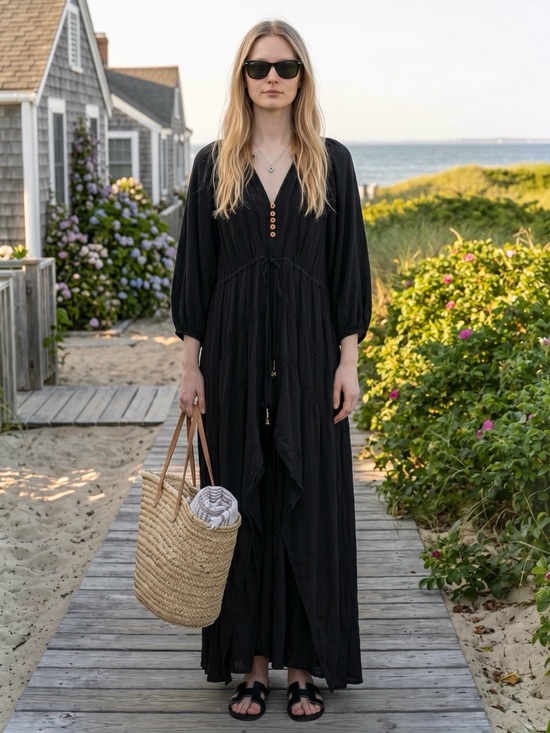 Free People Dresses & Skirts - Free People Plenty Of Love Maxi Dress Black